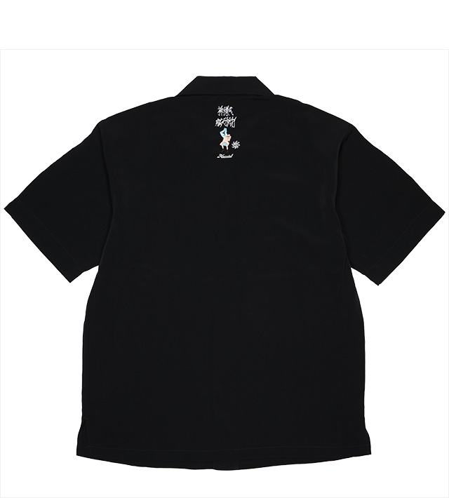ハオミン) HAOMING 神様式 脳天杭打 SILKY SHIRT (SS:SHIRT
