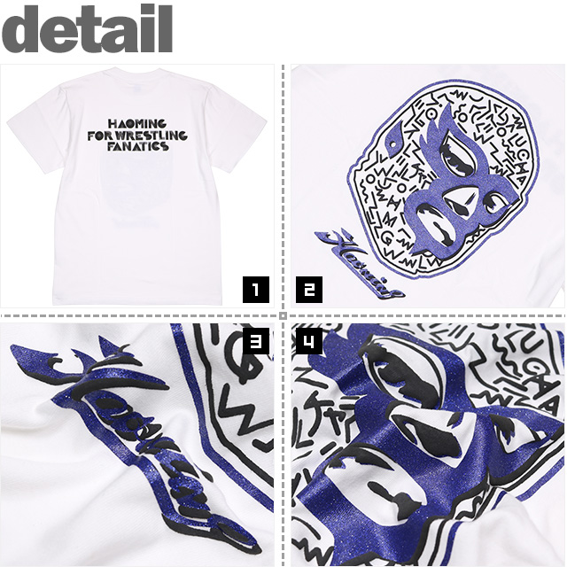 ハオミン) HAOMING ICON MEMPHIS MASK TEE (SS:TEE)(305-01-WH