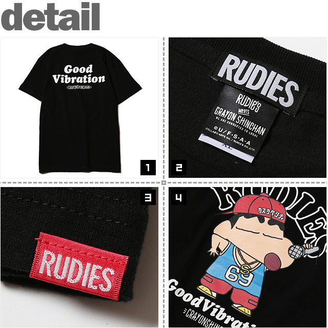 ルーディーズ) RUDIE'S×CRAYON SHINCHAN LOCAL RHYME TEE (SS ルーディーズ) RUDIE'S×CRAYON SHINCHAN LOCAL RHYME TEE (SS