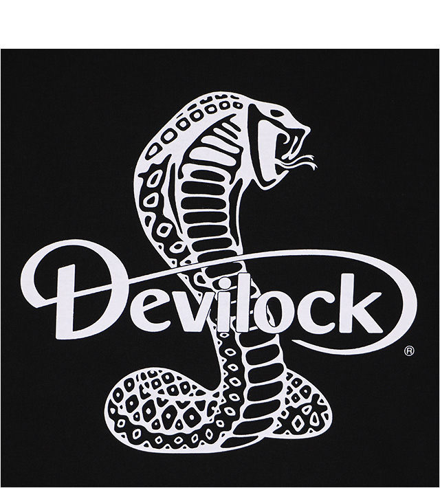 デビロック) DEVILOCK THREE LOGO SWEAT (CREW)(DVLCKSS-11F-BK