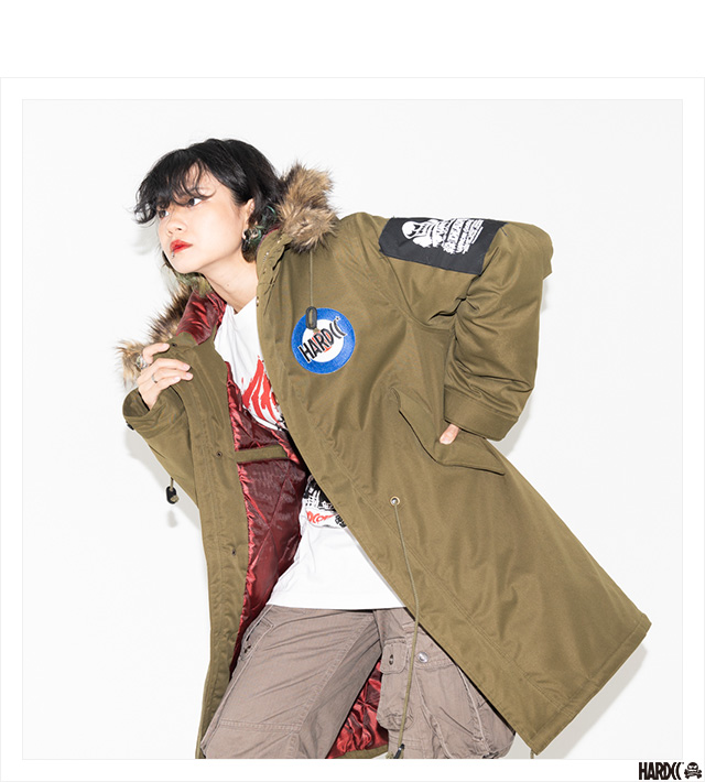 (ハードコアチョコレート) HARDCORE CHOCOLATE M-51 HARDCCモッズコート -2023AW-  (オリーブ)(JACKET)(HGCC-2091-OL) ジャケット アウター 国内正規品