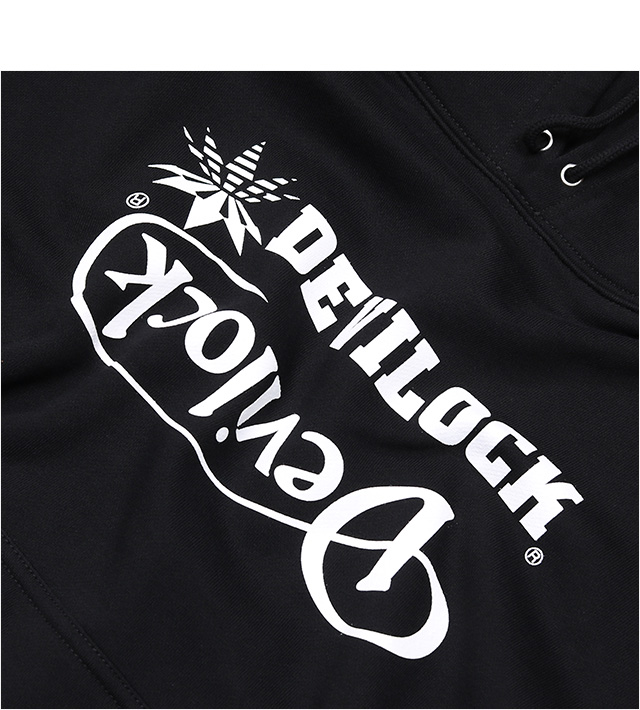 デビロック) DEVILOCK THREE LOGO SWEAT (CREW)(DVLCKSS-11F-BK