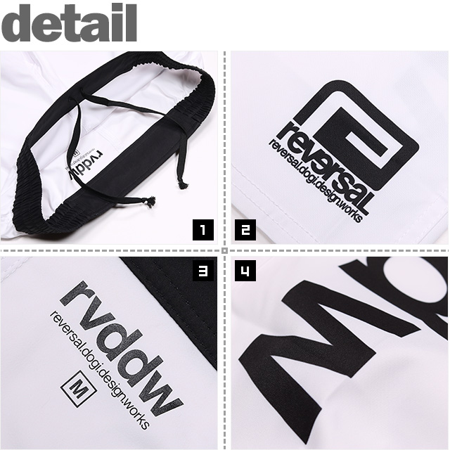リバーサル) reversal rvddw FIGHT SHORTS WHITE (SS:PANTS