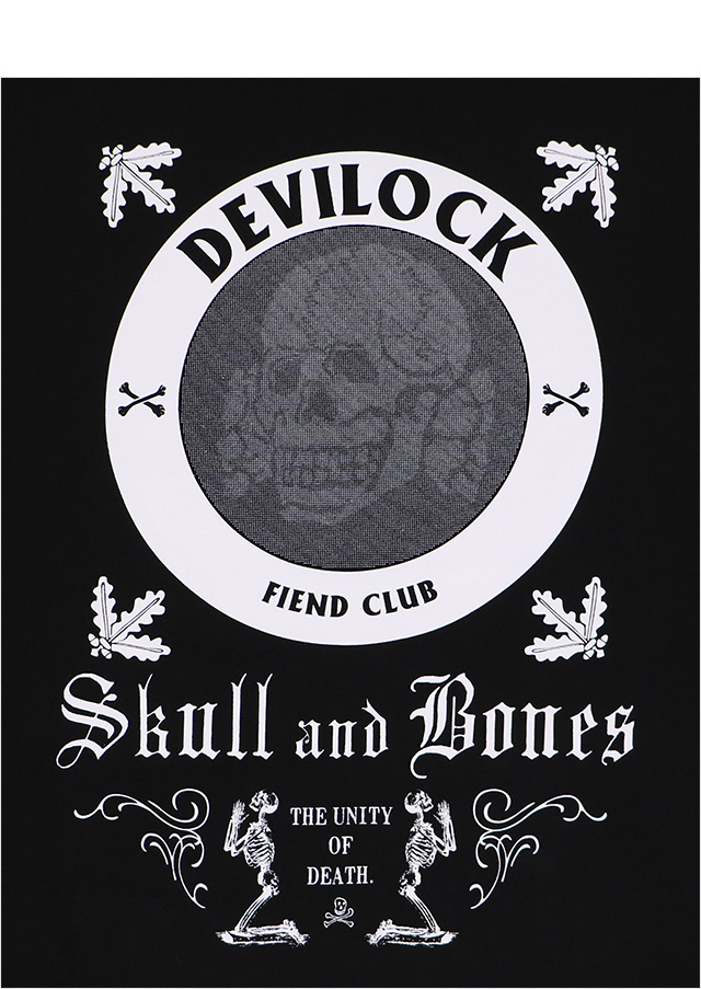 デビロック) DEVILOCK SKULL AND BONE HOODIE (HOODED)(DVLCKSS
