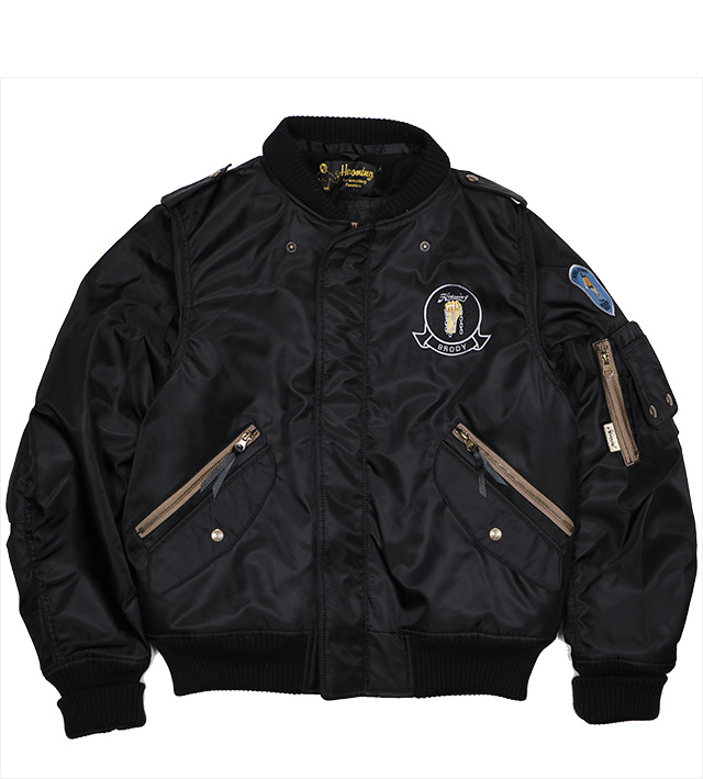【BADBLOOD】BSナイロンプーパーMA-1ジャケット - チャコール MUSINSA公式 | BADBLOOD BS Nylon Puffer MA-1 Jacket - Black
