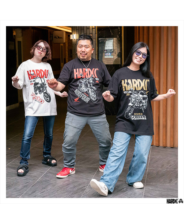 オグオグ　ホンダ ゴリラ Tシャツ ハードコアチョコレート バイク 本田 ハードコアチョコレート) HARDCORE CHOCOLATE ゴリラ (9L