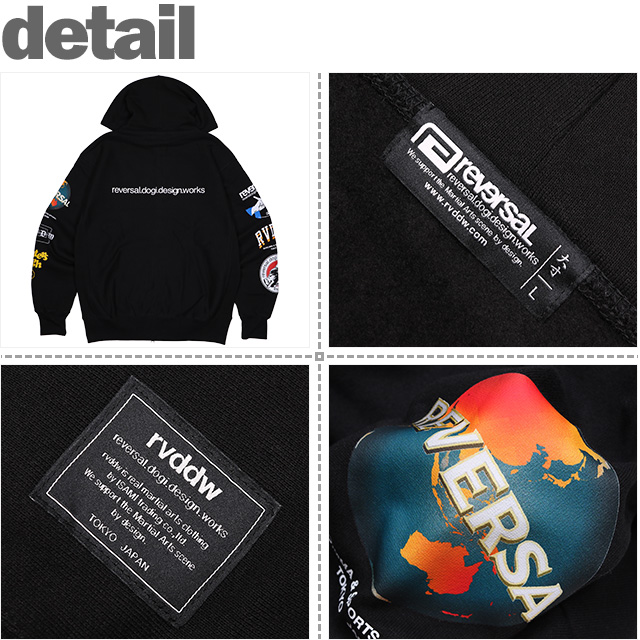 リバーサル) reversal 25 ALL STAR ZIP HOODIE (HOODED)(rv25aw204-BK