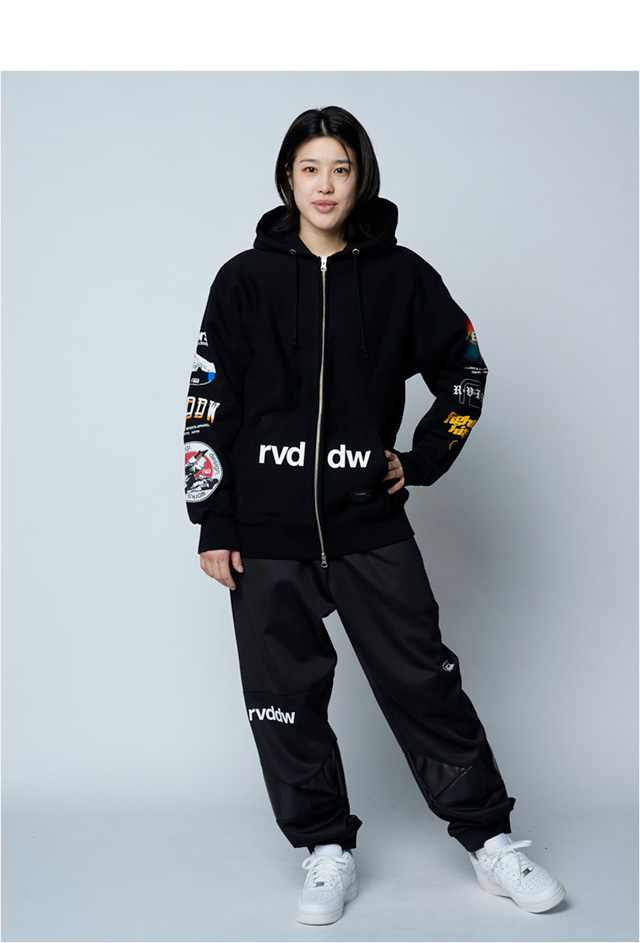 リバーサル) reversal 25 ALL STAR ZIP HOODIE (HOODED)(rv25aw204-BK