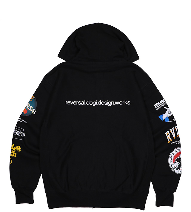 リバーサル) reversal 25 ALL STAR ZIP HOODIE (HOODED)(rv25aw204-BK
