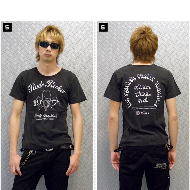 カラーズ) COLLARS フロスト加工ヴィンテージ風 TEE (バンダナ
